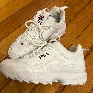 Fila white chunky sneakers